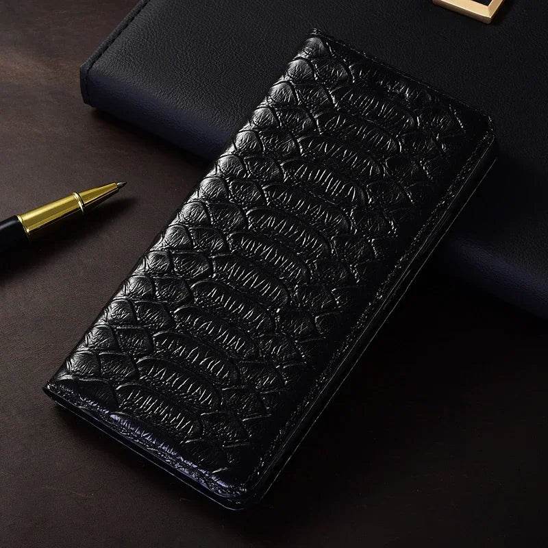 Husă Flip pentru Xiaomi POCO X7/X7 Pro 5G din Piele Naturală - Venduqo