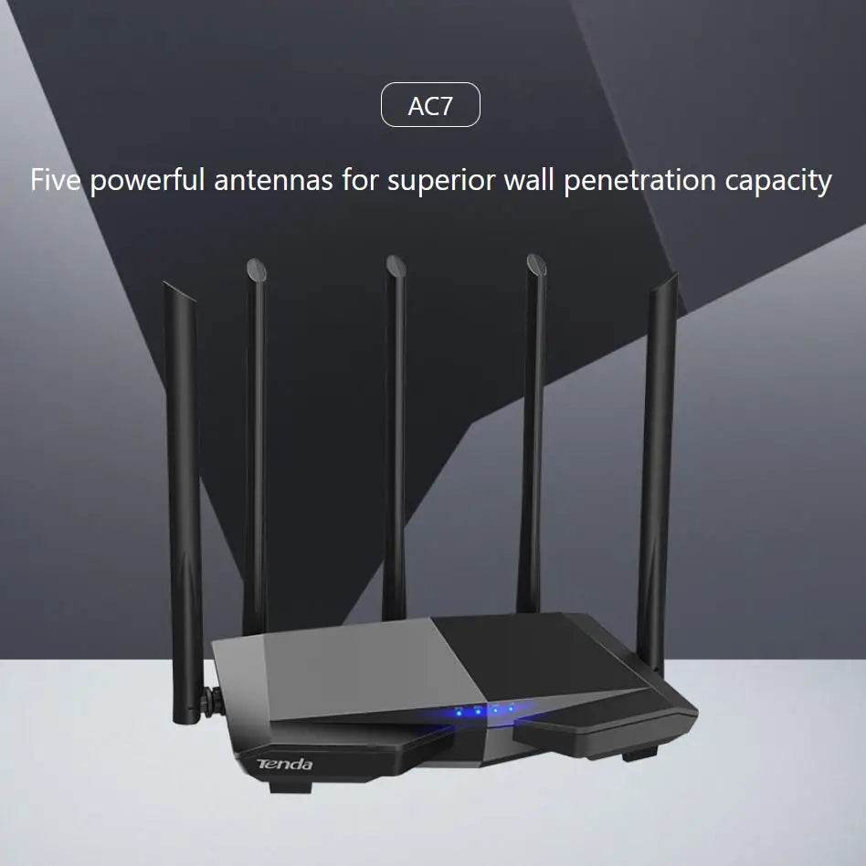 Router Wireless Tenda AC7 Dual Band AC1200 - Venduqo