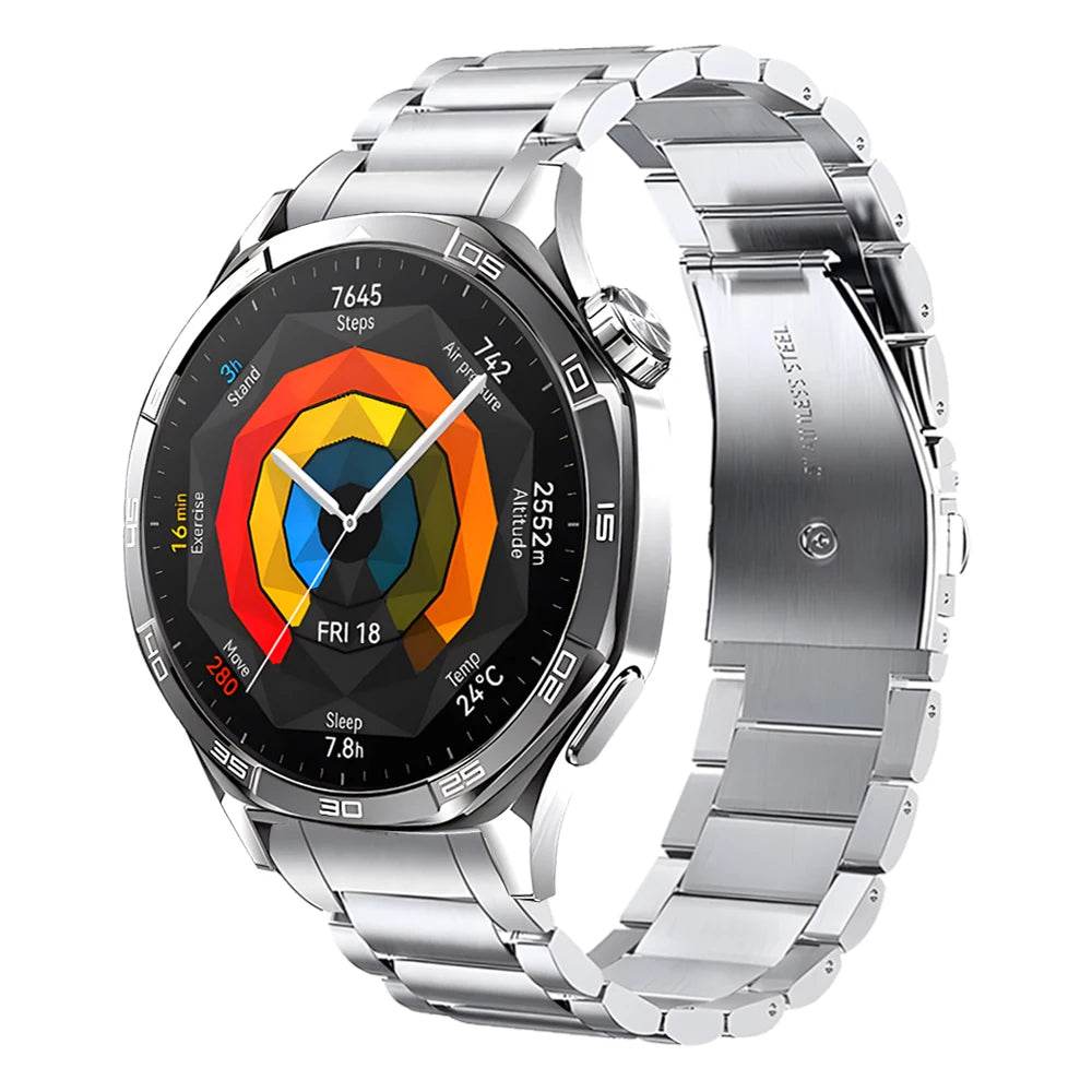 Brățară No Gaps din Oțel Inoxidabil pentru HUAWEI WATCH GT 5 46mm - Venduqo
