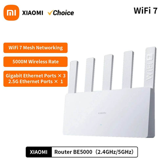 Router Xiaomi BE5000 Wi-Fi 7 Dual-Band 2.5G - Venduqo