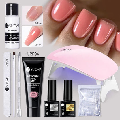 UR SUGAR Gel de Unghii Acrilic UV cu Glitter Nude