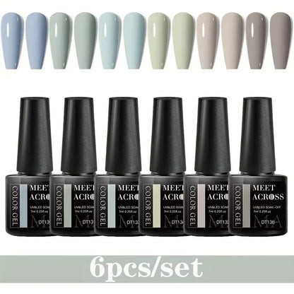 Set 6pc Oje Gel Color Clasice pentru Manichiură