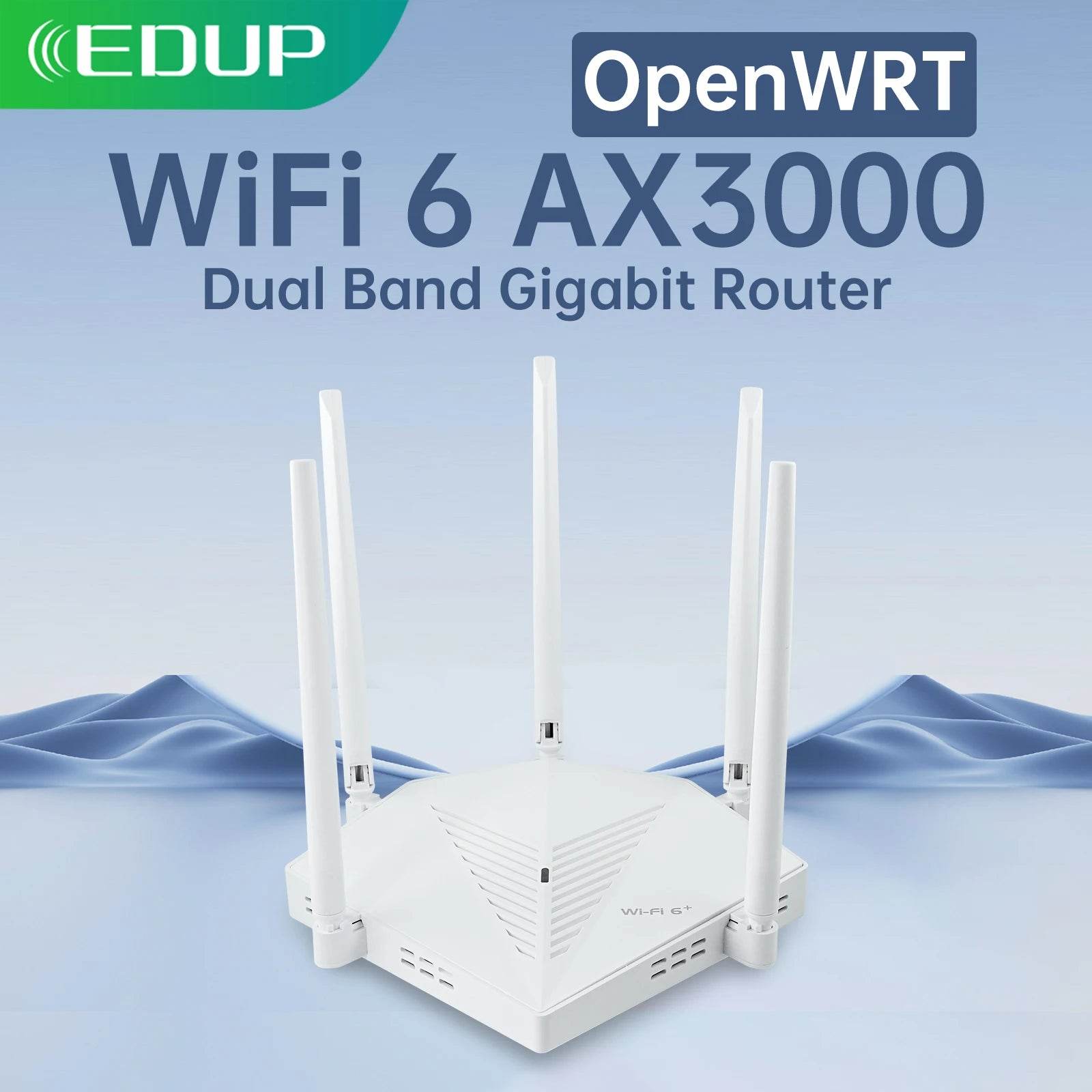 Router EDUP RT2980 OpenWRT AX3000 WiFi 6 3000Mbps - Venduqo