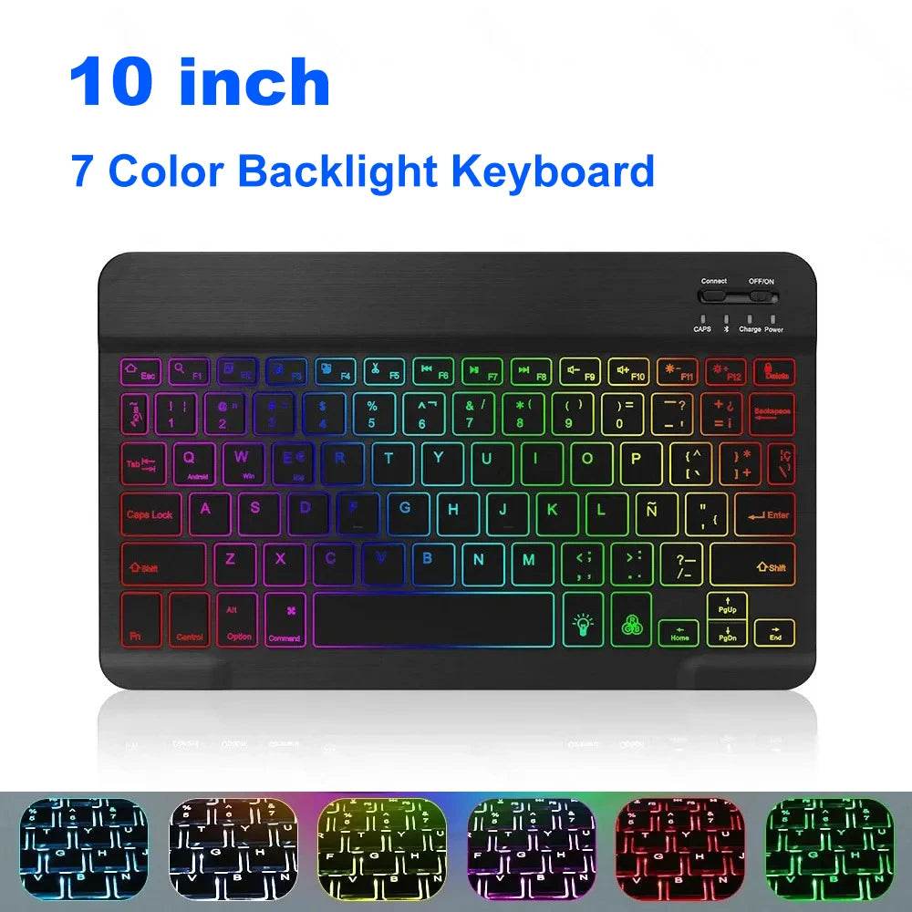 Mini Tastatură Bluetooth RGB Wireless 10 Inch - Venduqo
