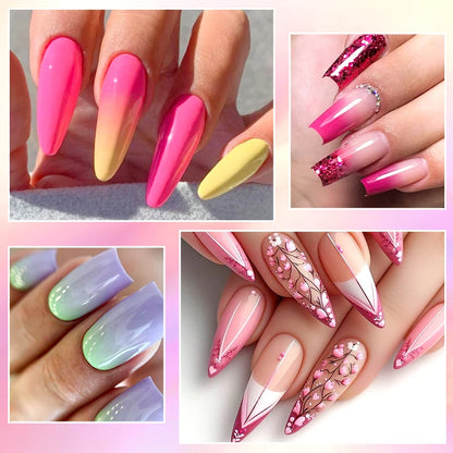 Set 7 Oje Gel UV pentru Manichiură – Design DIY