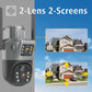 Camera Solar PTZ 4K Wifi cu Două Obiective și Monitor LCD 12.5"