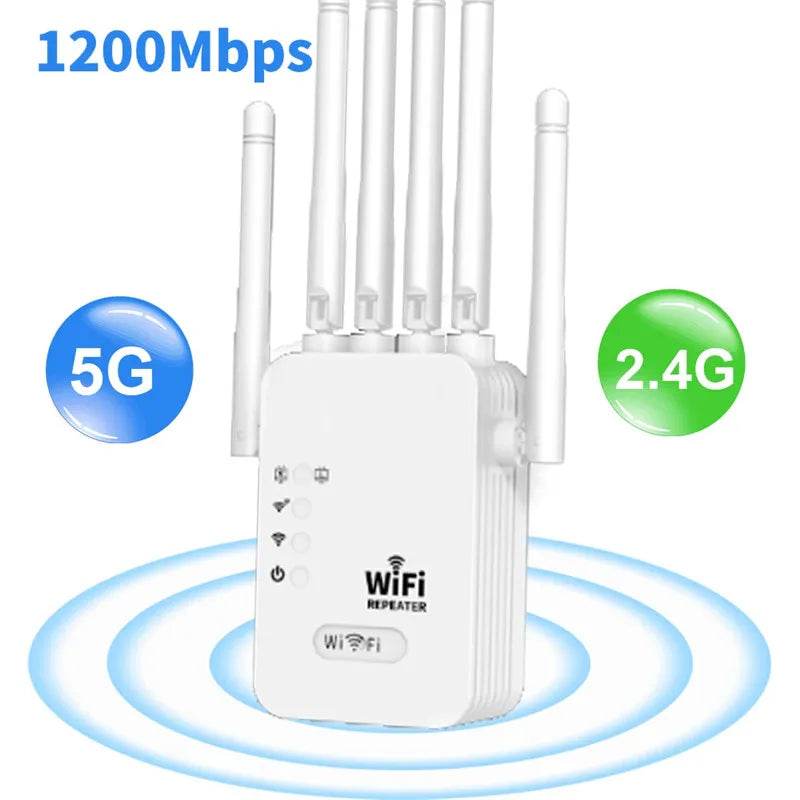 Repetitor WiFi Dual Band 1200Mbps pentru Acasă - Venduqo