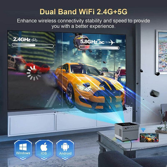 Proiector Portabil XNANO 300ANSI 8K/4K cu WiFi și Telecomandă Vocală - Venduqo