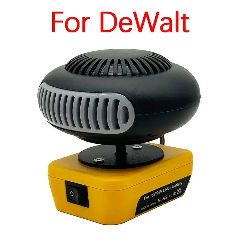 Ventilator Electric Portabil cu Aer Cald și Rece pentru Makita, Bosch, DeWalt, Milwaukee