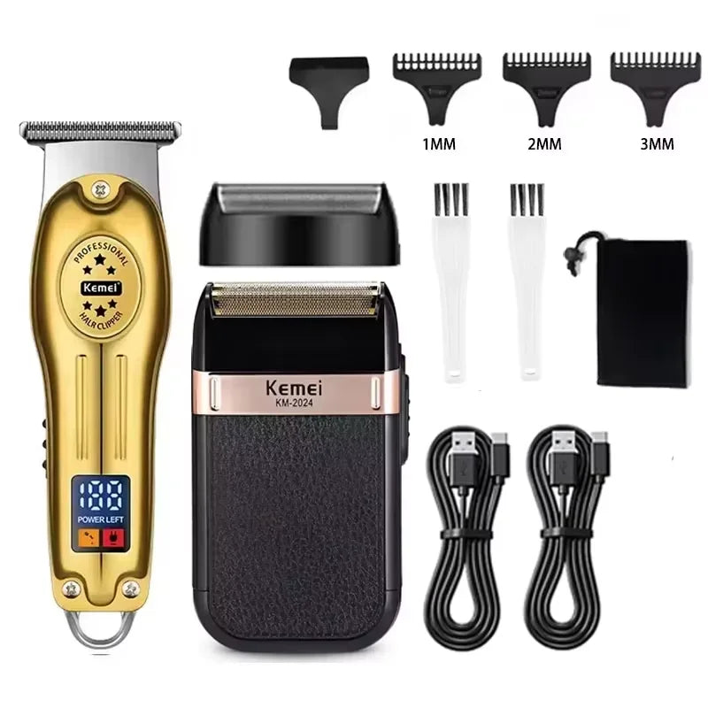 Kemei KM-2628 KM-678 KM-2024 Trimmer Electric Profesional pentru Barbă