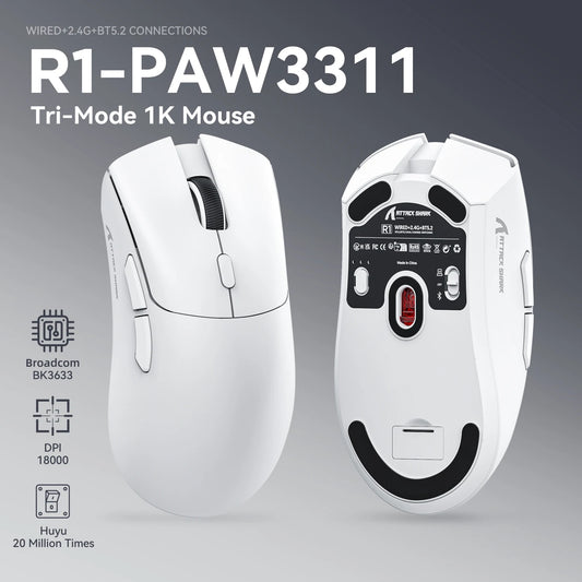 Mouse Bluetooth Attack Shark R1 18000dpi