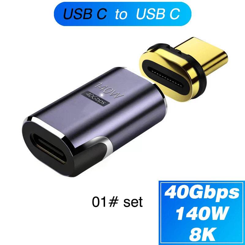 Adaptor Magnetic Type-C OTG Thunderbolt 4 - USB-A, HDMI, VGA, RJ45 - Venduqo