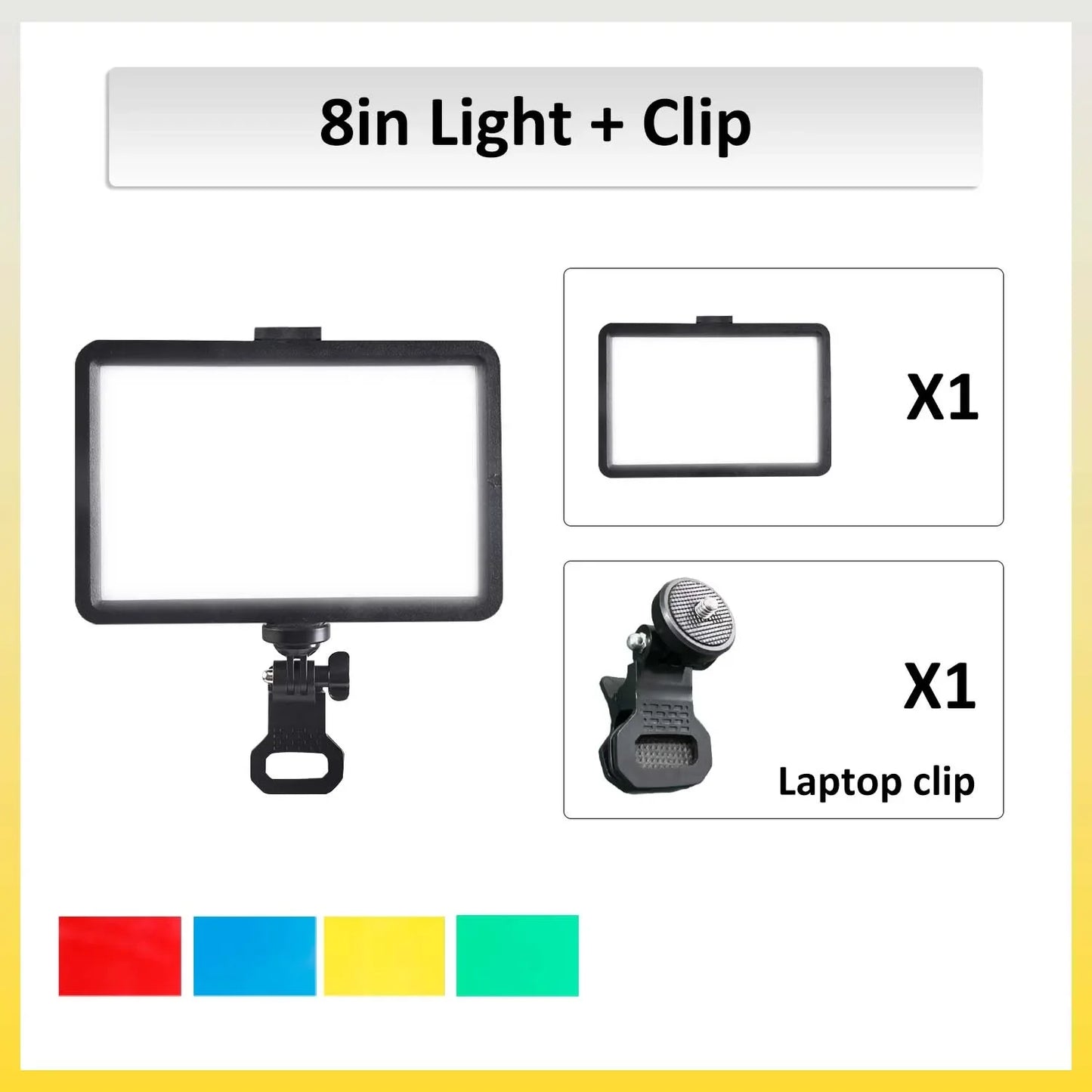 ZOMEI 6/8in LED Ring Light - Clip-On pentru Conferințe Video și Streaming Live