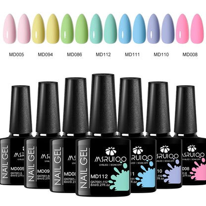 Set 7 Oje Gel UV pentru Manichiură – Design DIY