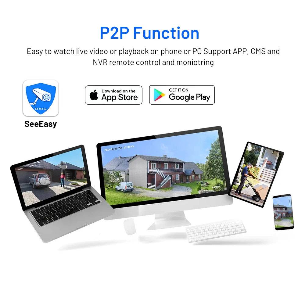 Sistem de Securitate H.265 4CH Ultra HD 4K POE cu 8MP NVR - Venduqo