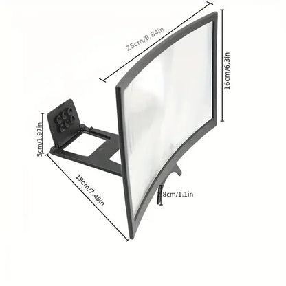 Amplificator Ecran Mobil Curbat 3D HD de 12 Inch