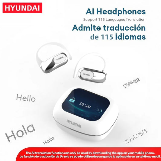 Căști Bluetooth HYUNDAI OpenAir Ultra AI cu Ecran Tactil