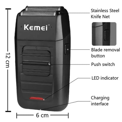 Kemei KM-1102 Ras Electric Reîncărcabil pentru Bărbați