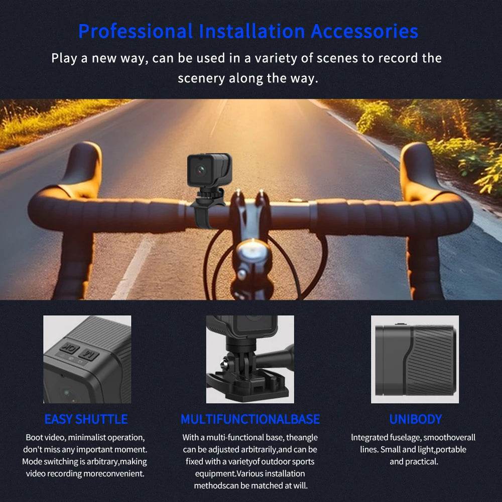 Mini Camera Sport DV HD 1080P pentru Bicicletă și Motocicletă - Venduqo