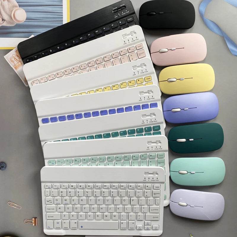 Set Tastatur și Mouse Wireless Reîncărcabil Bluetooth - Venduqo