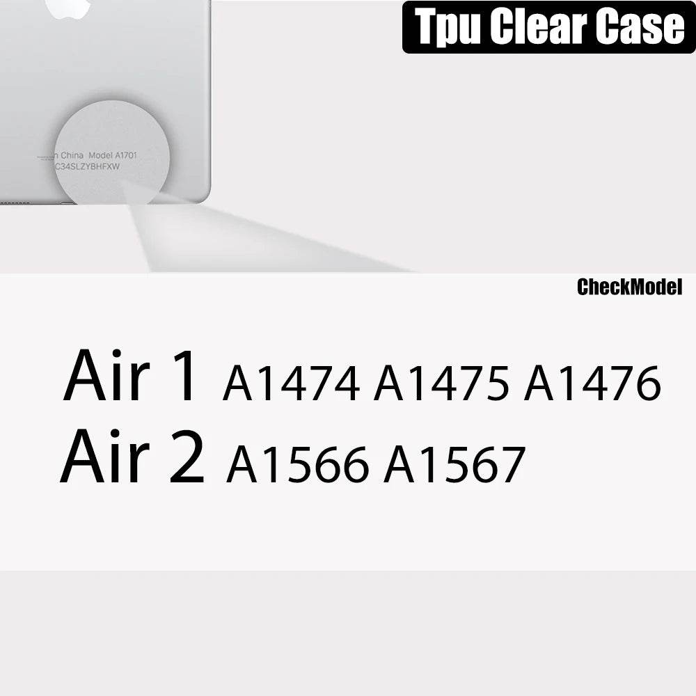 Carcasa Transparentă pentru iPad Pro 11, 12.9, 10.5, 9.7 cu Suport pentru Creion - Venduqo