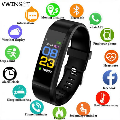 Ceas Fitness 115Plus Waterproof cu Monitorizare Heart Rate