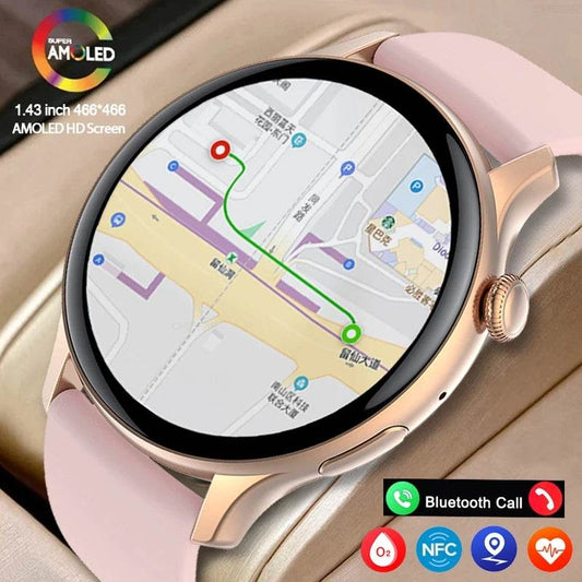 Ceas inteligent AMOLED pentru femei 2024 - Venduqo