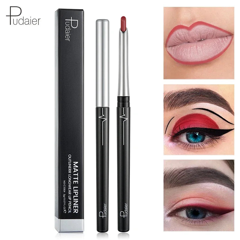 Pencil Contur Buze Mat Waterproof Pudaier