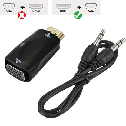 Adaptor HDMI la VGA 1080P pentru PC, Laptop, Proiector - Venduqo