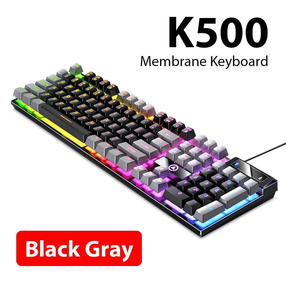 K500 Tastatură Wired cu 104 Taste pentru Birou și Gaming - Venduqo