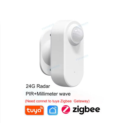 Senor de Prezență Umană Tuya Zigbee 24G MmWave Radar + PIR