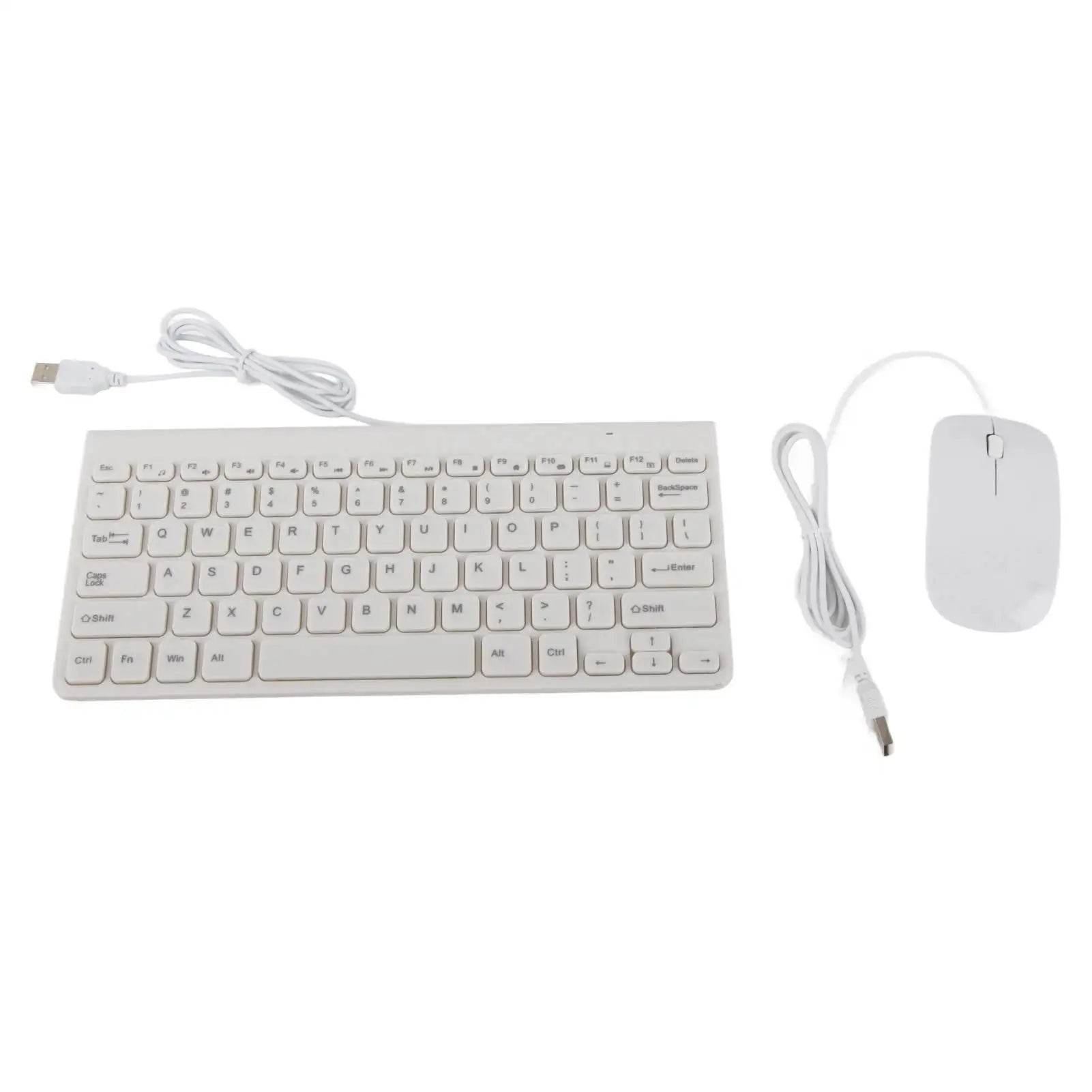 Set Combo Tastatur USB Ultra Subțire și Mouse Optic pentru PC - Venduqo
