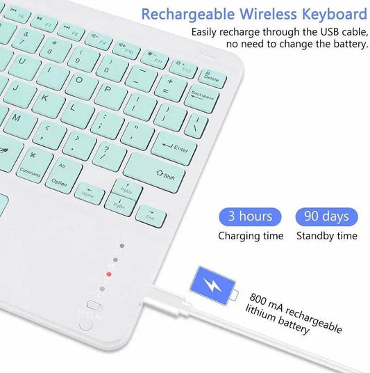 Tastatură Bluetooth 10 inch pentru iPad Air Pro - Spaniolă / Engleză - Venduqo