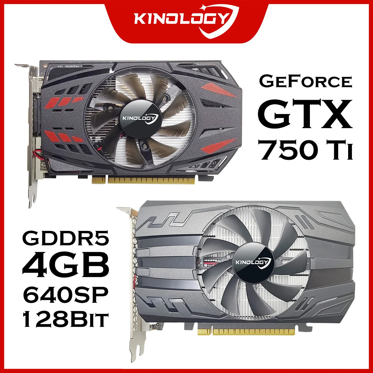 Kinology GTX 750 Ti 4GB GDDR5 Video Card