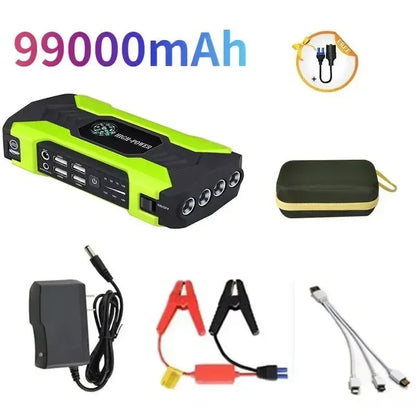 Starter Auto Portabil 3000A cu Power Bank 99800mAh