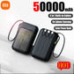 Power Bank Solar Xiaomi 50000mAh 4 în 1 cu Cabluri Incorporate - Venduqo