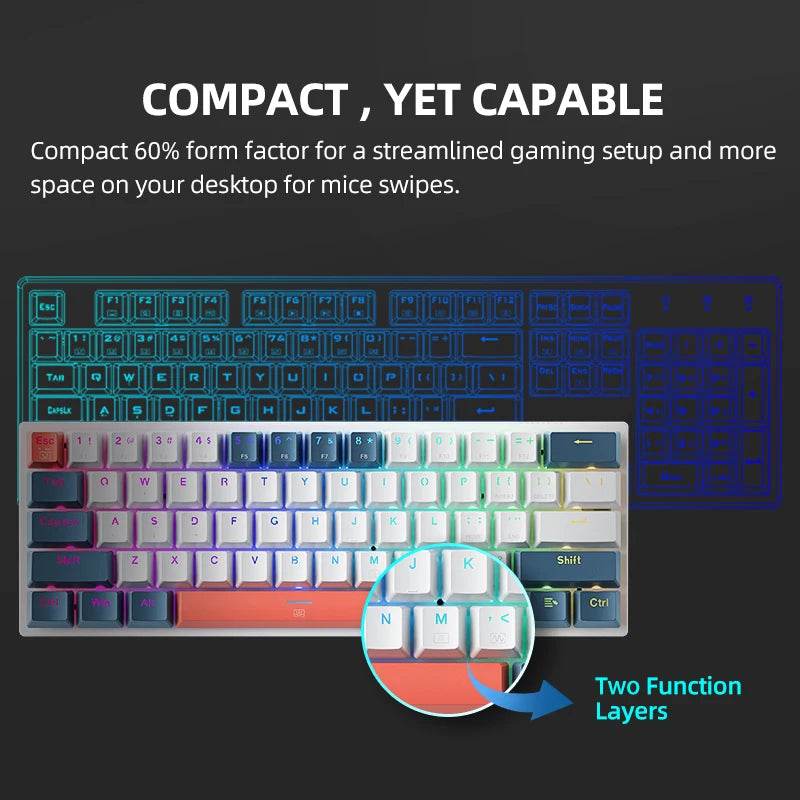 Machenike K500-B61 Mini Tastatură Mecanica 60% - Venduqo
