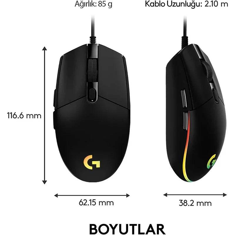 Mouse Logitech G102 USB Wired Gaming 8000 DPI - Venduqo