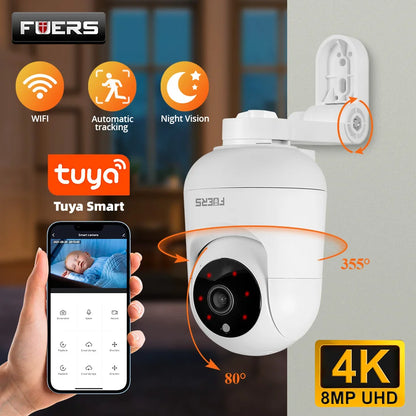 Camera Wireless FUERS 4K 8MP cu Urmărire Automată