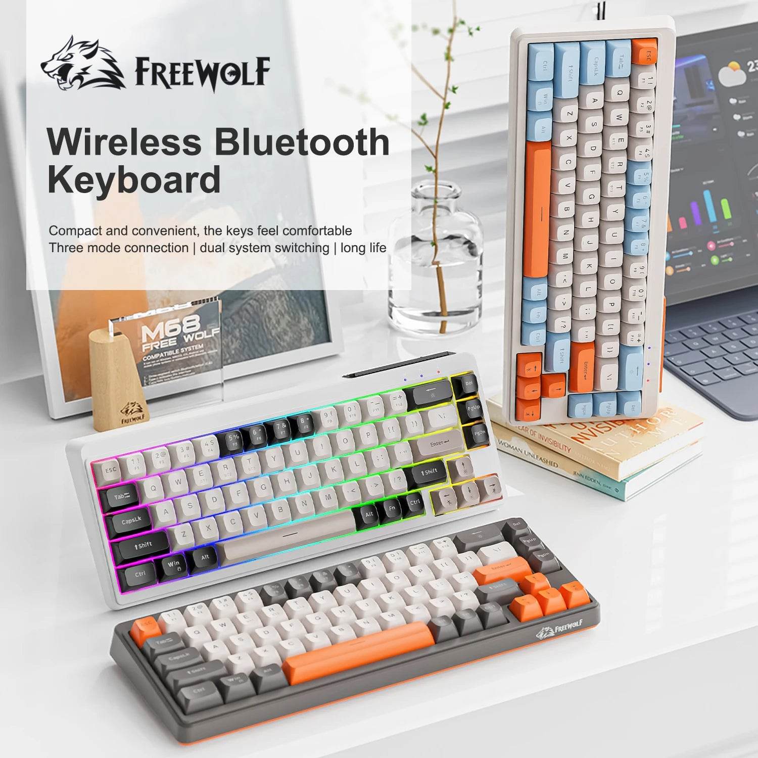 Tastatură Wireless cu Conexiune Multidevice - Venduqo