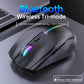 Mouse Wireless Dual-mode Reîncărcabil cu Buton Mute RGB 1600 DPI - Venduqo