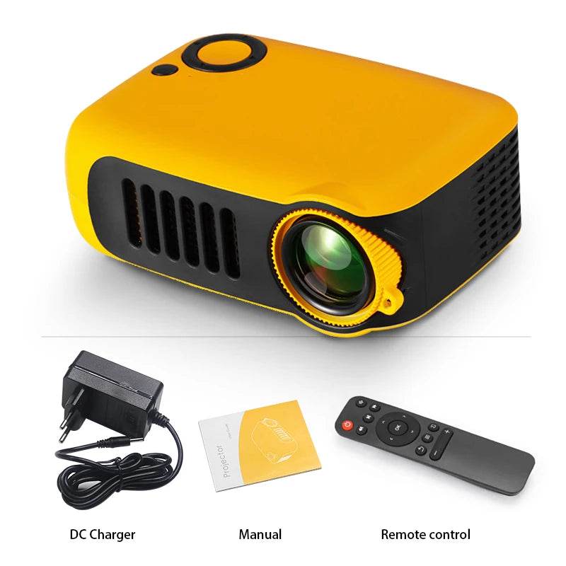 Proiector Mini Portabil A2000 3D LED pentru Cinema Acasă - Venduqo