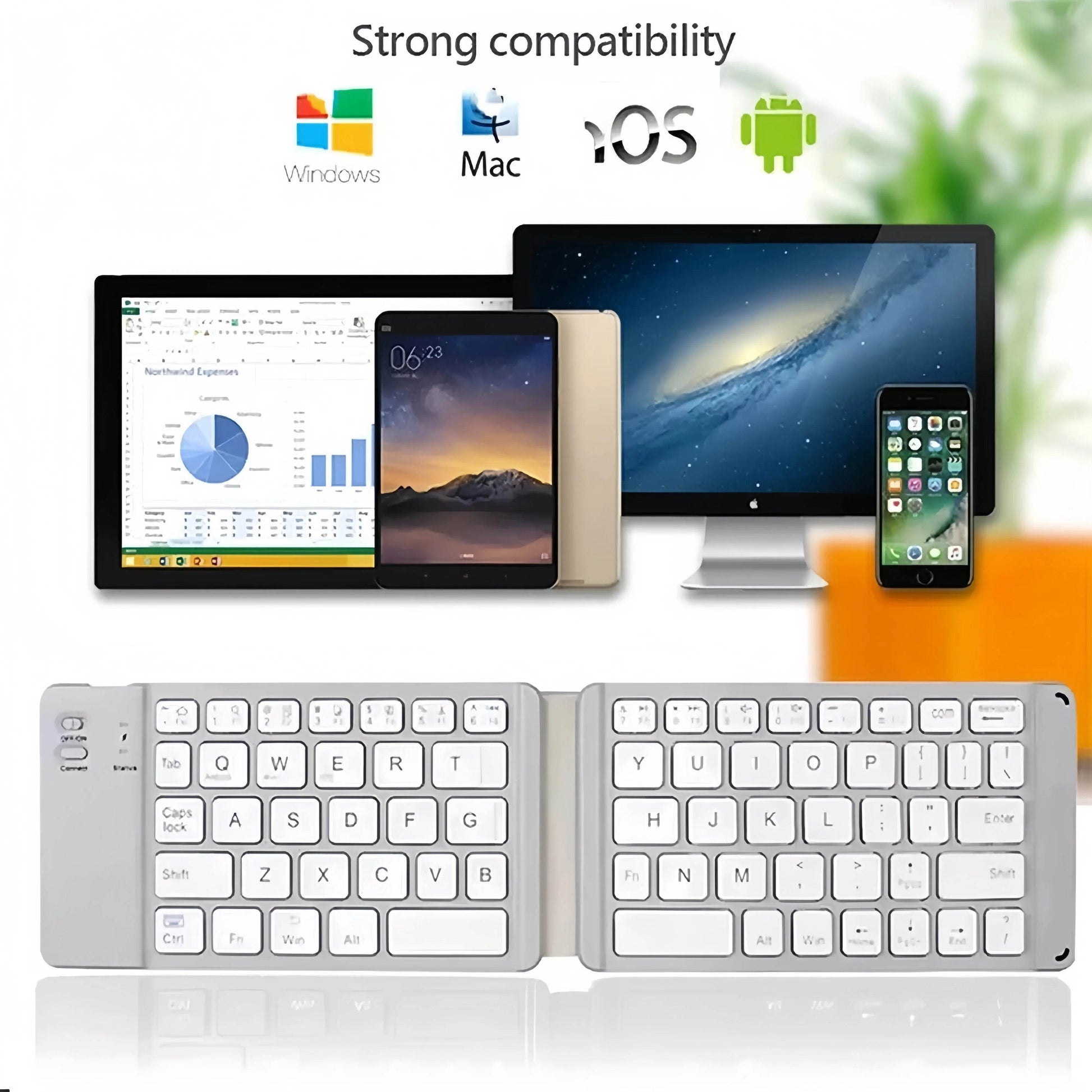 Keyboard Bluetooth Dual Pliabil Mini Reîncărcabil - Venduqo
