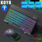 Mini Tastatură Bluetooth RGB de 10 inch cu Mouse Wireless - Venduqo