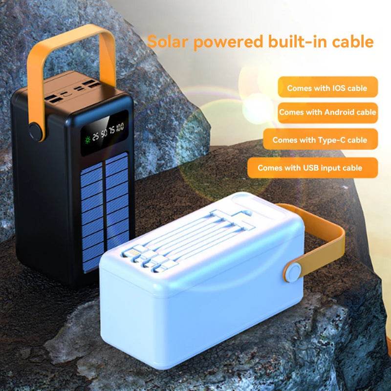 Baterie Externă Solară Xiaomi 100000mAh cu Încărcare Rapidă - Venduqo