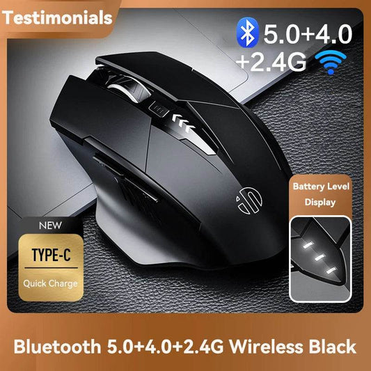 Mouse Wireless Reîncărcabil Bluetooth 2.4G PM6 - Venduqo