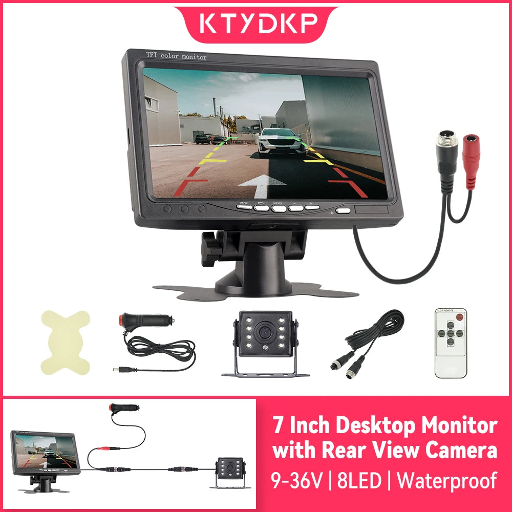 Cameră de Reversare KTYDKP cu Monitor de 7" pentru Camion