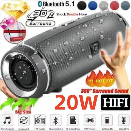Difuzor Bluetooth Portabil 20W IPX7 Waterproof - Venduqo
