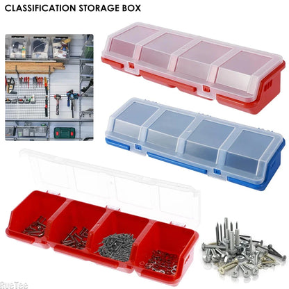 Cutie Organizator Piese din Plastic cu Capac - 2 Bucăți