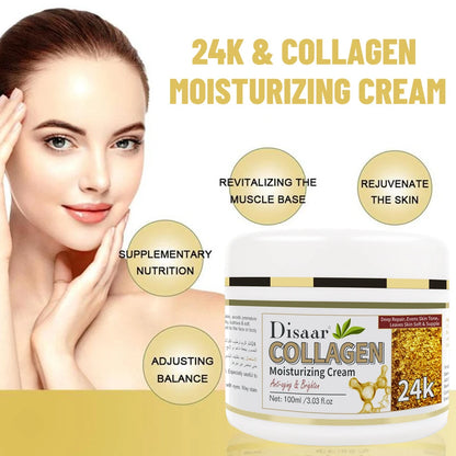 Crema de Față cu Colagen 24K pentru Anti-Îmbătrânire